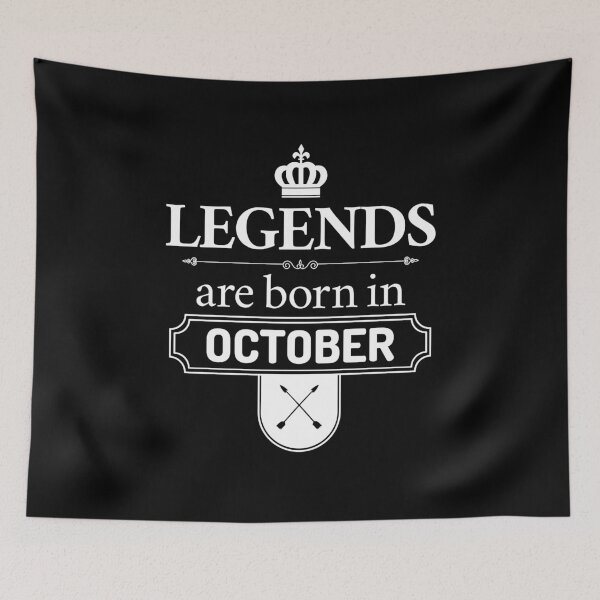 Item preview, Legends Are Born In October | Birthday Gift | designed and sold by Minimalwiz.