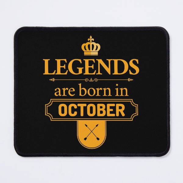Item preview, Legends Are Born In October | Birthday Gift | designed and sold by Minimalwiz.