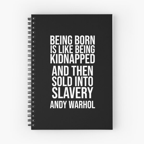 Item preview, Being Born - Warhol quote designed and sold by Philippe Derungs.