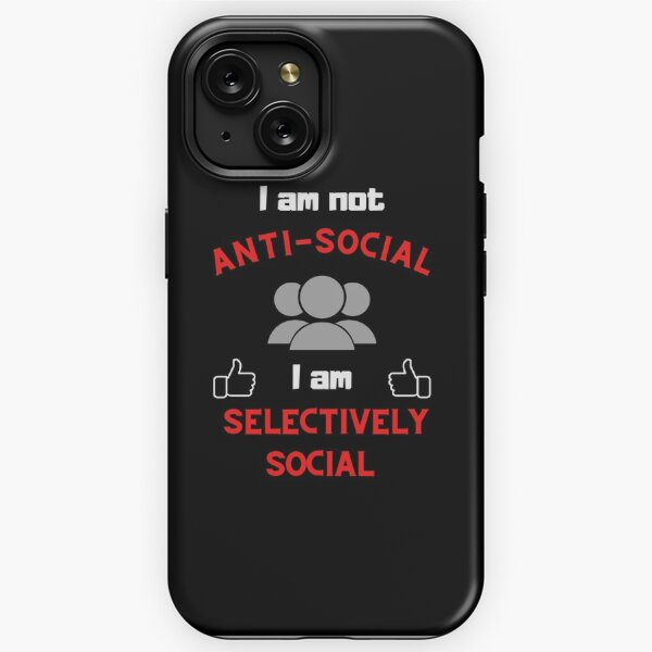 Anti Social iPhone Cases for Sale Redbubble