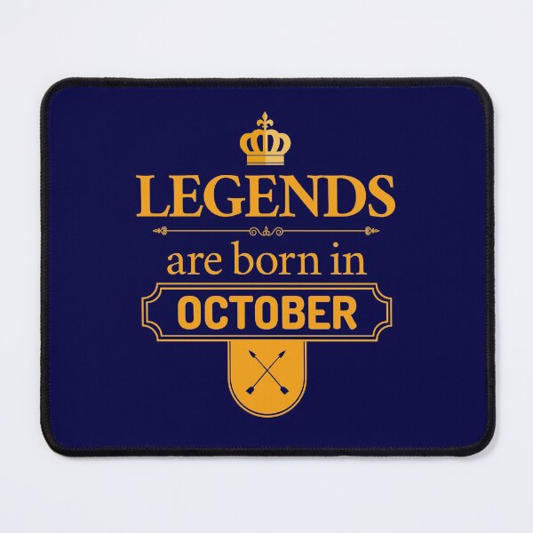 Item preview, Legends Are Born In October | Birthday Gift | designed and sold by Minimalwiz.