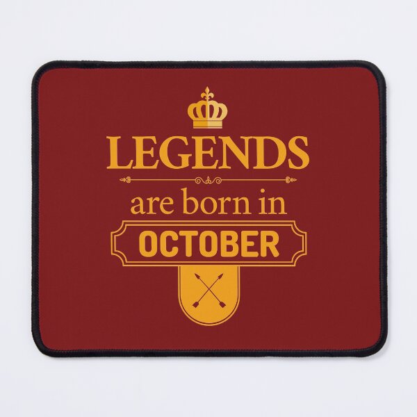 Item preview, Legends Are Born In October | Birthday Gift | designed and sold by Minimalwiz.
