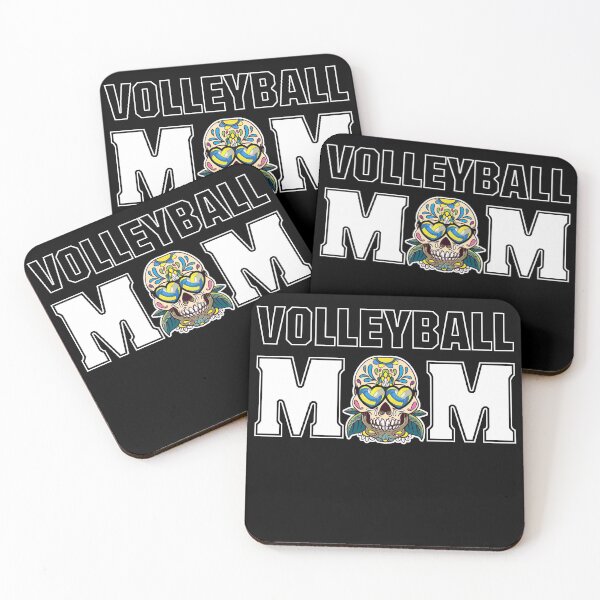 Item preview, Volleyball Mom skull eyes in form of volleyball hearts designed and sold by Cedinho.