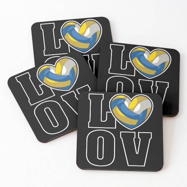 Item preview, Love Volleyball in heart shape for volleyball players designed and sold by Cedinho.