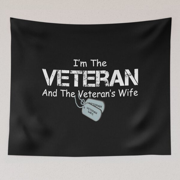 Item preview, I'm The Veteran and The Veteran's Wife Veterans Day Gift designed and sold by Mitzi12312.
