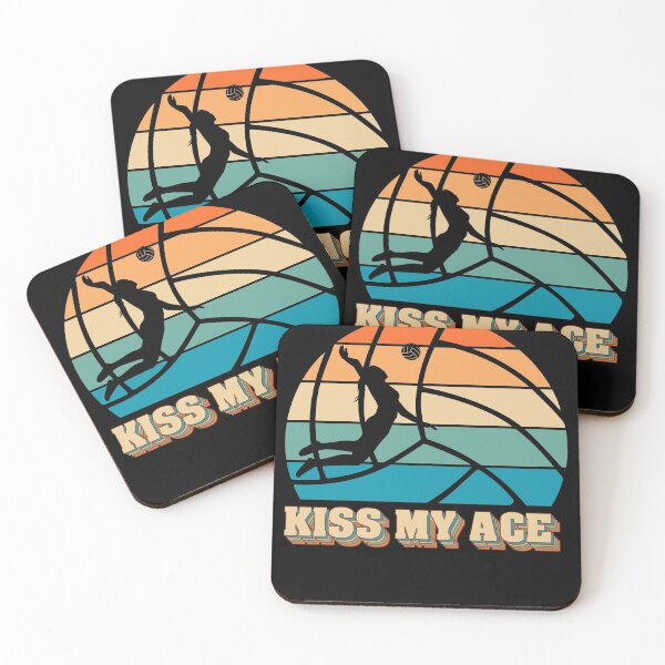 Item preview, Retro Vintage Kiss My Ace Volleyball For Volleyball Players designed and sold by Cedinho.