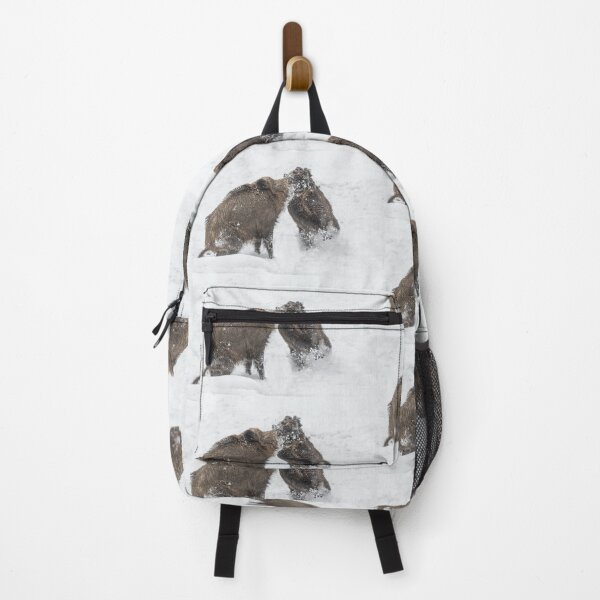 Item preview, Fighting wild boars in the snow designed and sold by Ingo Gerlach.