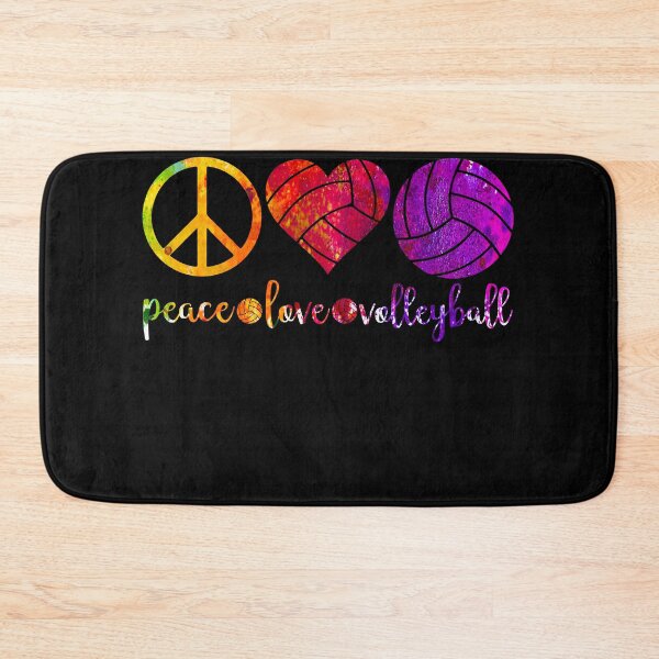 Item preview, Peace Love and Volleyball in Rainbow Color Splash designed and sold by Cedinho.