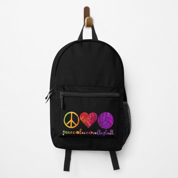 Item preview, Peace Love and Volleyball in Rainbow Color Splash designed and sold by Cedinho.