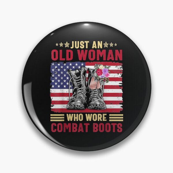 Item preview, Just An Old Woman Who Wore Combat Boots designed and sold by Mitzi12312.