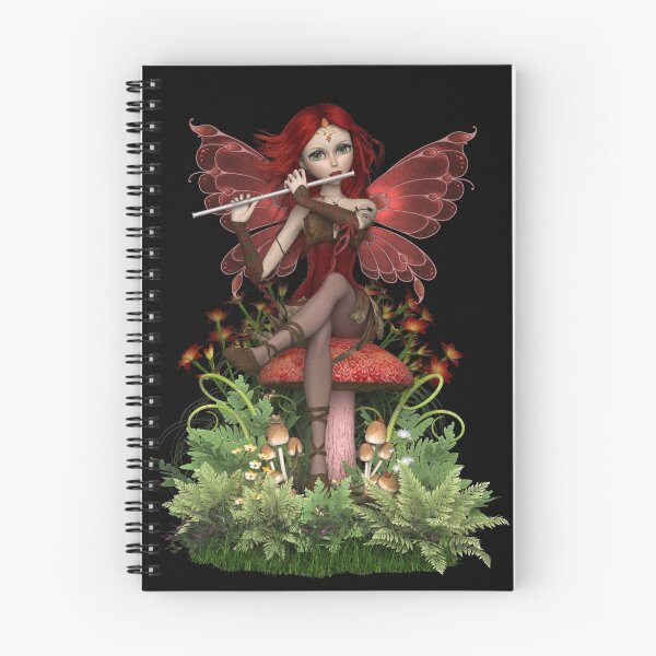 Item preview, Red Coral Fairy ~ Flute Melody designed and sold by magicalartz.