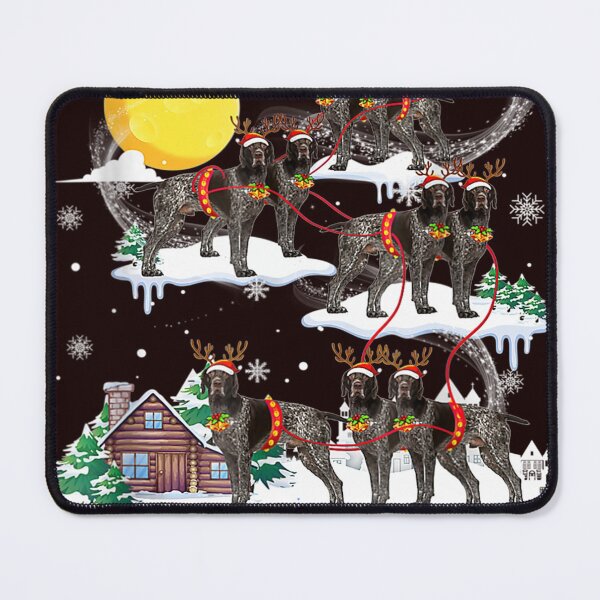 Item preview, German shorthair pointer Reindeer Christmas Lights Dog designed and sold by RoryIves.