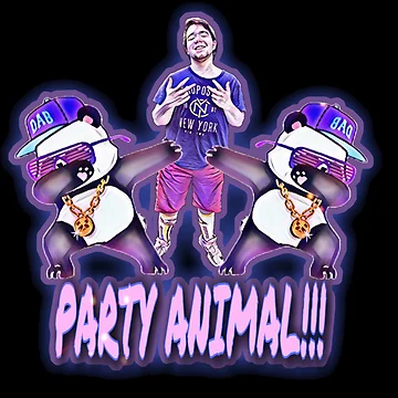 Artwork thumbnail, Fat Asian “Party Animal” Merchandise by Tennessee Backyard Wrestling