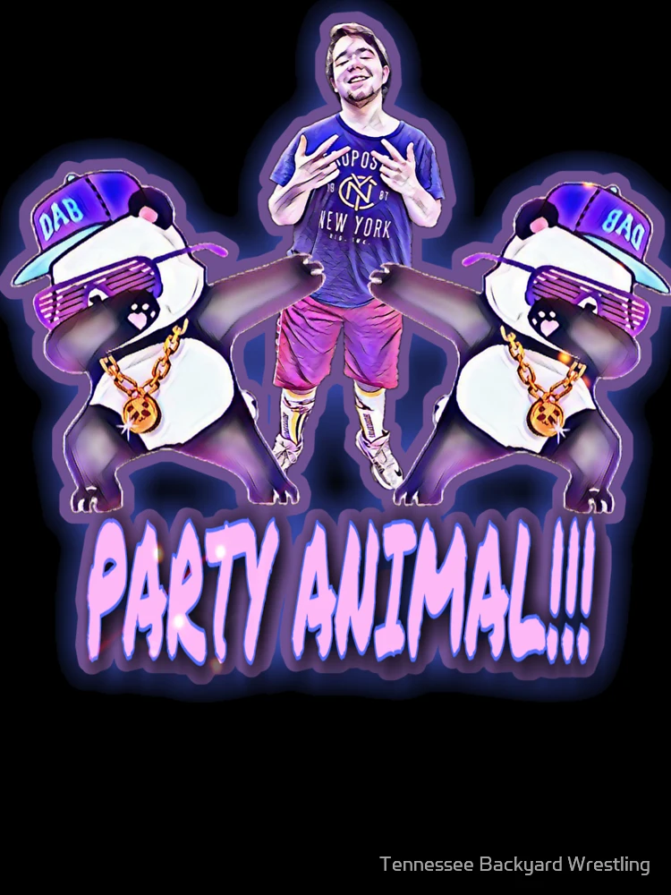 Thumbnail 7 of 7, Oversized T-Shirt, Fat Asian “Party Animal” Merchandise designed and sold by Tennessee Backyard Wrestling.