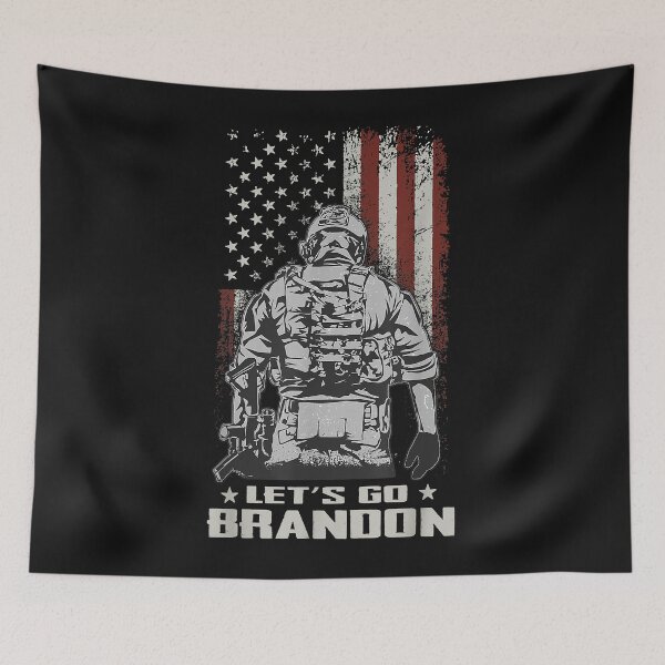 Item preview, Let's Go Brandon Veteran US Army Battle Flag Funny Gift Idea designed and sold by Mitzi12312.