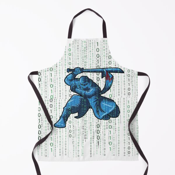 Item preview, Blue hacker ninja hides behind code for coder designed and sold by Cedinho.