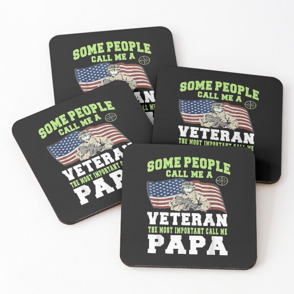 Item preview, Men Grandpa Veteran The Important Call Me Papa designed and sold by Mitzi12312.