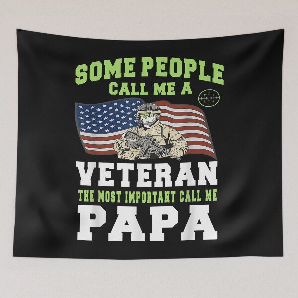 Item preview, Men Grandpa Veteran The Important Call Me Papa designed and sold by Mitzi12312.