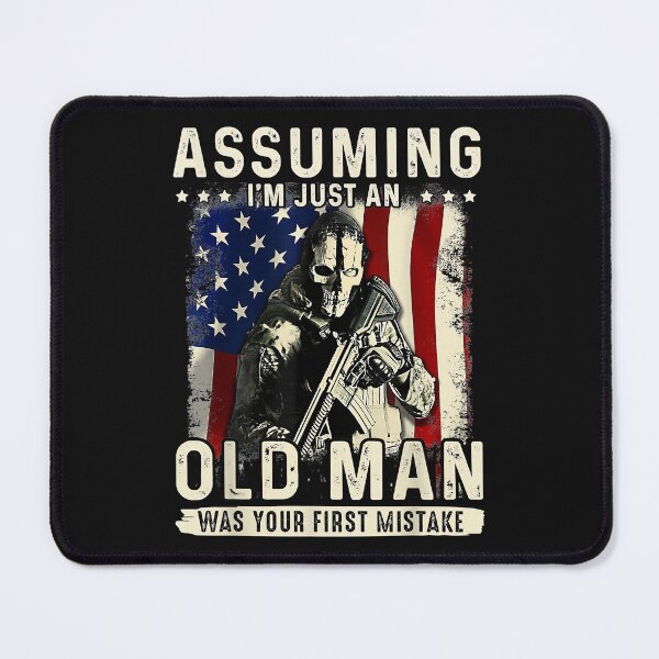 Item preview, Mens Assuming I'm just an old man was your first mistake veteran designed and sold by Mitzi12312.
