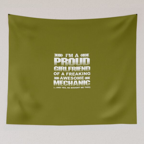 Item preview, I'm A Proud Girlfriend Of An Awesome Mechanic designed and sold by AlwaysAwesome.