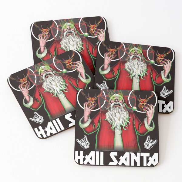 Item preview, Hail Santa Sleigher Heavy Metal Ugly Christmas designed and sold by RoryIves.