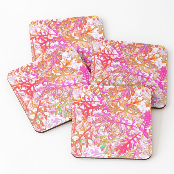 Item preview, Orange and Pink Floral Abstract Decorative  Leaves designed and sold by IraNiva.