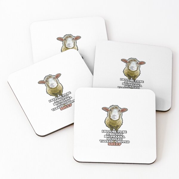Item preview, I REFUSE to be a Big Gov Big Pharma Sheep Sticker designed and sold by NIMAMORAD.