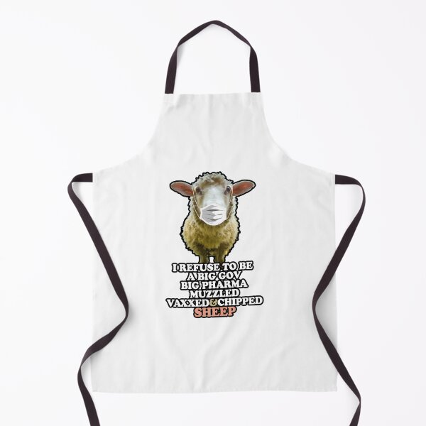 Item preview, I REFUSE to be a Big Gov Big Pharma Sheep Sticker designed and sold by NIMAMORAD.