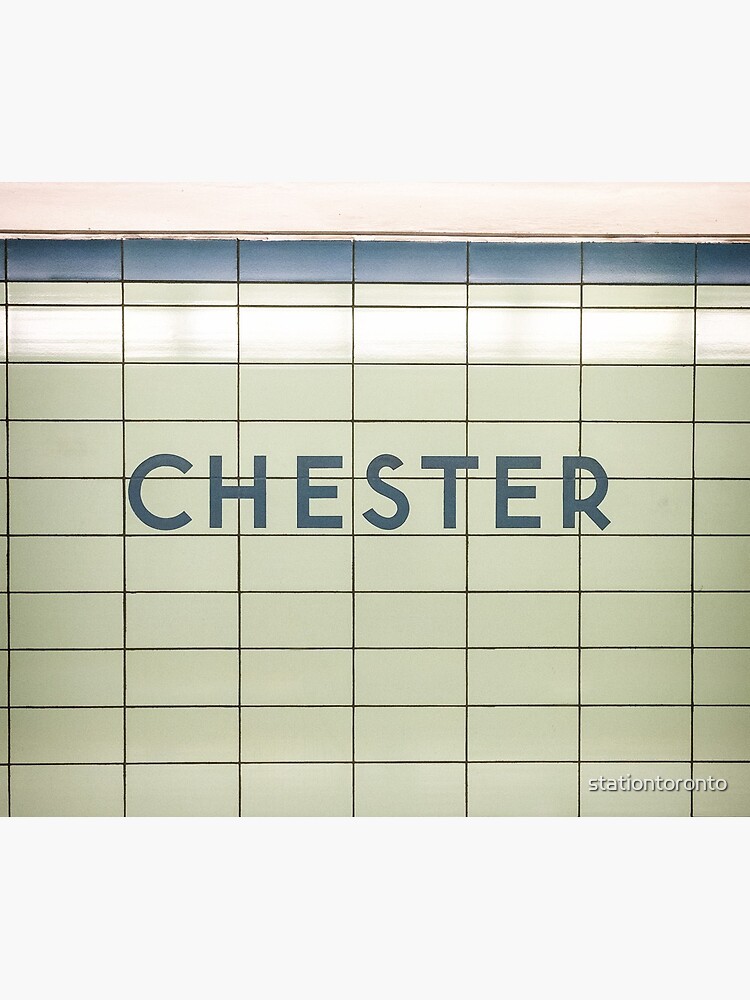 Chester Toronto Subway Station Sign by stationtoronto