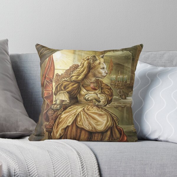 CaTTarot - XIX "The Sun" Throw Pillow
