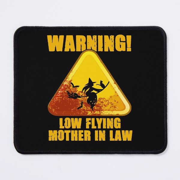 Item preview, Warning Low Flying Mother In Law Funny Witch Halloween designed and sold by Dressed For  Duty.
