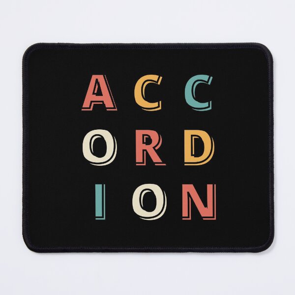 Item preview, Accordion (Retro Vintage Typography) designed and sold by DesignsofNote.