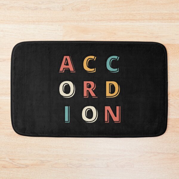 Item preview, Accordion (Retro Vintage Typography) designed and sold by DesignsofNote.