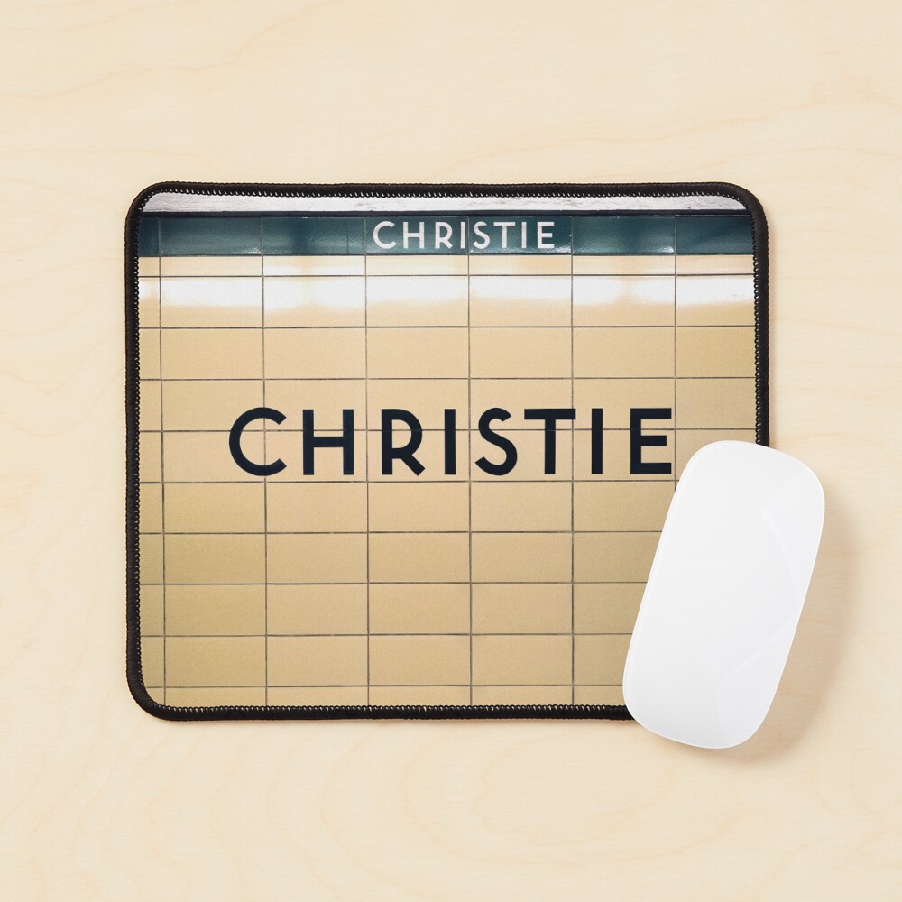 Christie Toronto Subway Station Sign Mouse Pad