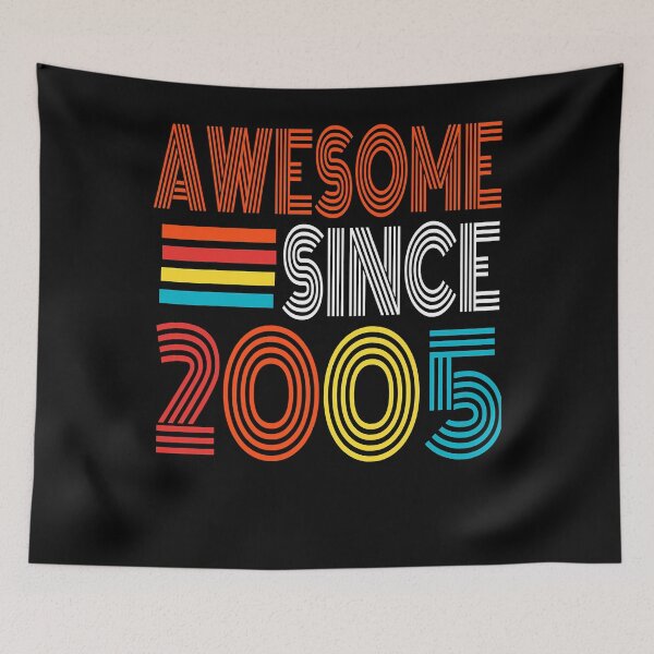 Item preview, Awesome Since 2005 16th Birthday presents 16 Years Old  designed and sold by DaylanSweep.