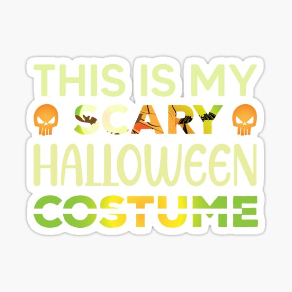 This Is My Scary Teacher Mom Costume Halloween Great Gift Idea Decal  Sticker 2 Pack 5 Inch Stickers S11745 