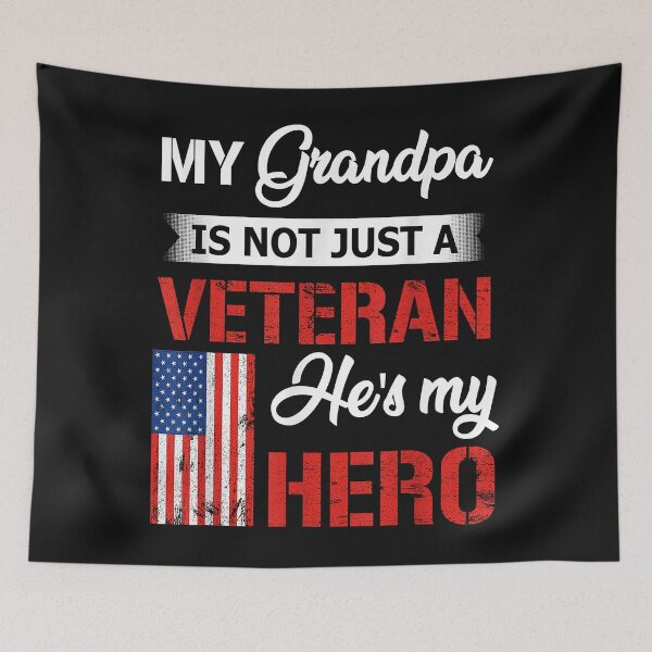 Item preview, My Grandpa Is Not Just Veteran He Is My Hero Military designed and sold by Mitzi12312.