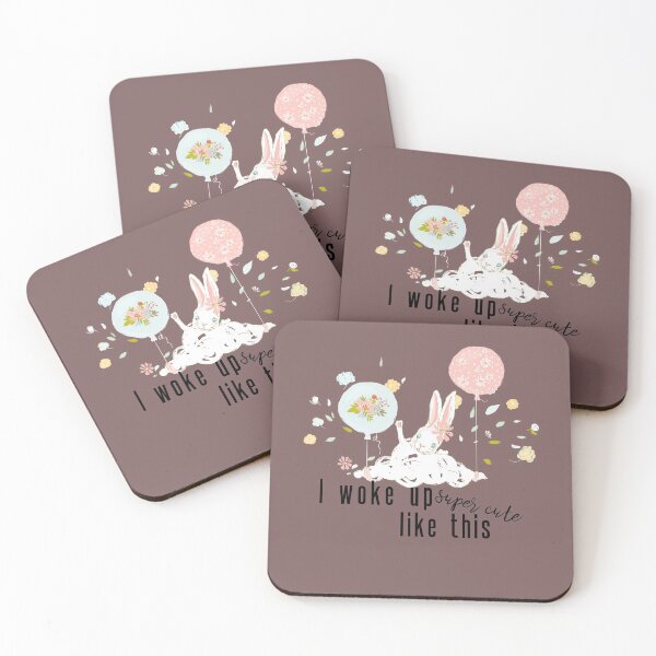 Item preview, I woke up super cute like this, Bunnysbunny designed and sold by DiensDesign.