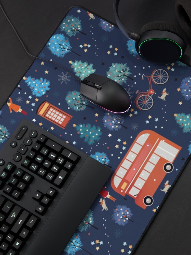 Alternate view of London Christmas Mouse Pad