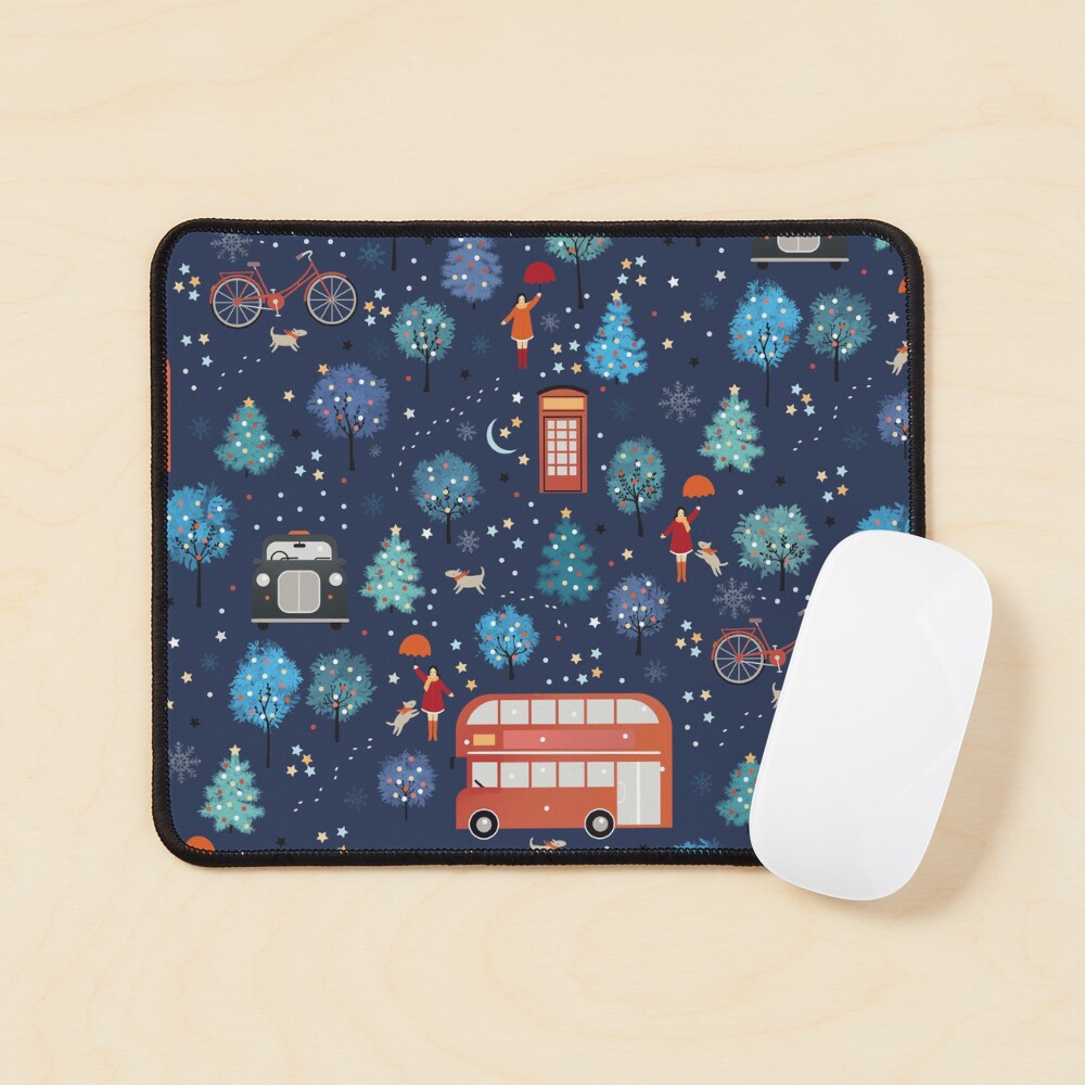 London Christmas Mouse Pad
