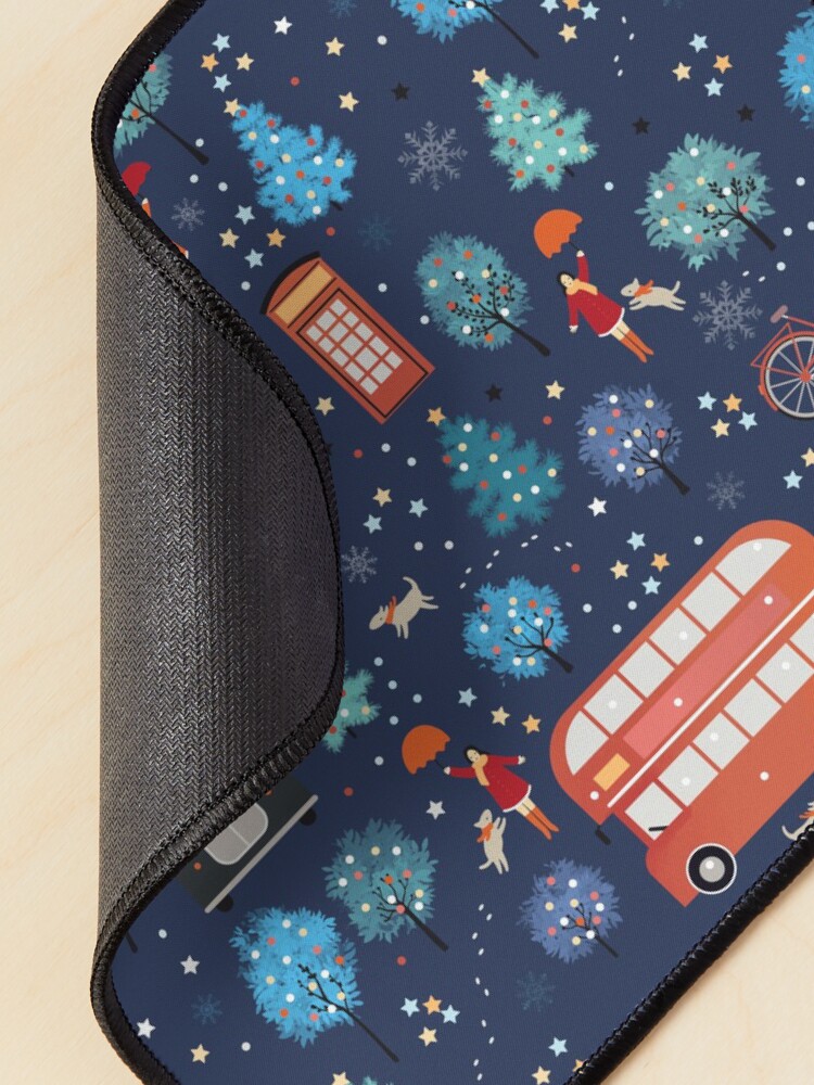 Alternate view of London Christmas Mouse Pad