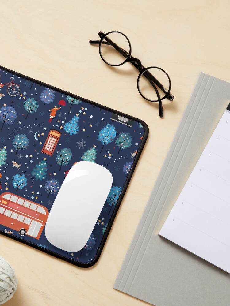Alternate view of London Christmas Mouse Pad
