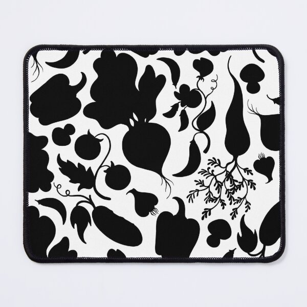 Item preview, Black and white vegetable silhouettes  designed and sold by Elenanaylor.