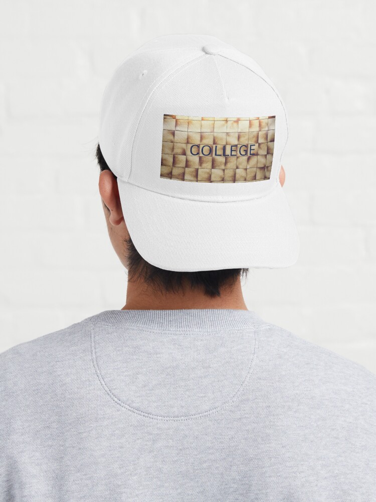Alternate view of College Toronto Subway Station Sign Cap