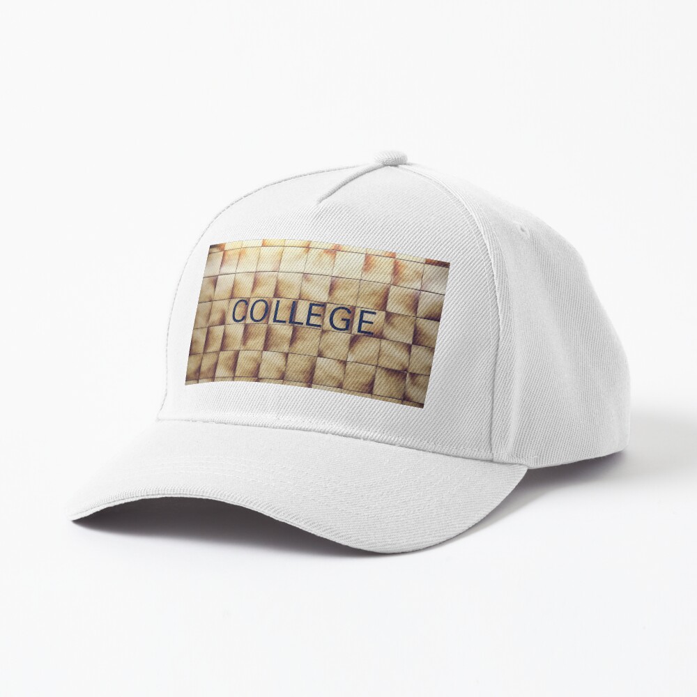 College Toronto Subway Station Sign Cap