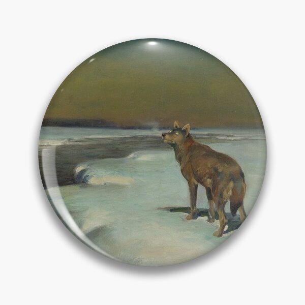 Item preview, The lone Wolf in the snow - Alfred Wierusz-Kowalski  designed and sold by Vintage Designs +.