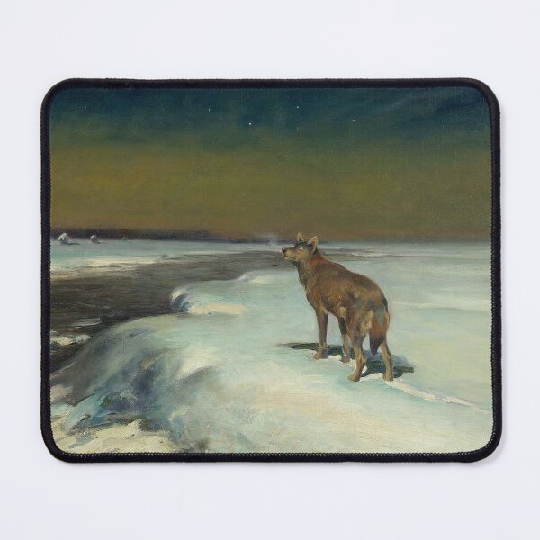 Item preview, The lone Wolf in the snow - Alfred Wierusz-Kowalski  designed and sold by Vintage Designs +.