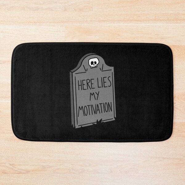 Item preview, Here Lies My Motivation Gravestone designed and sold by annexart.