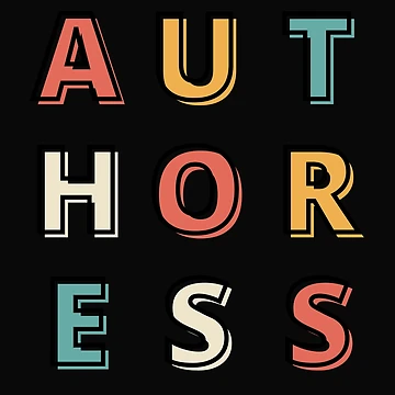 Artwork thumbnail, Authoress (Retro Vintage Typography) by DesignsofNote