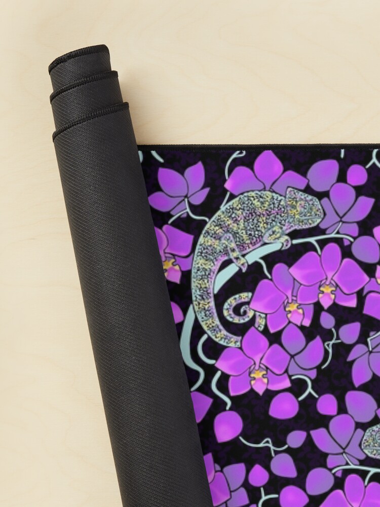 Alternate view of Chameleons and orchids - gothic Mouse Pad
